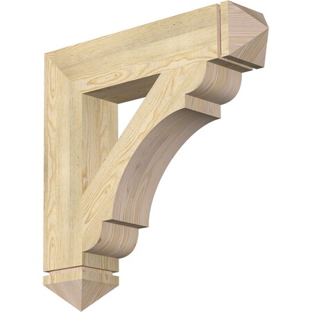 Ekena Millwork Olympic Arts & Crafts Rough Sawn Bracket, Douglas Fir, 6"W x 30"D x 30"H BKT06X30X30OLY03RDF